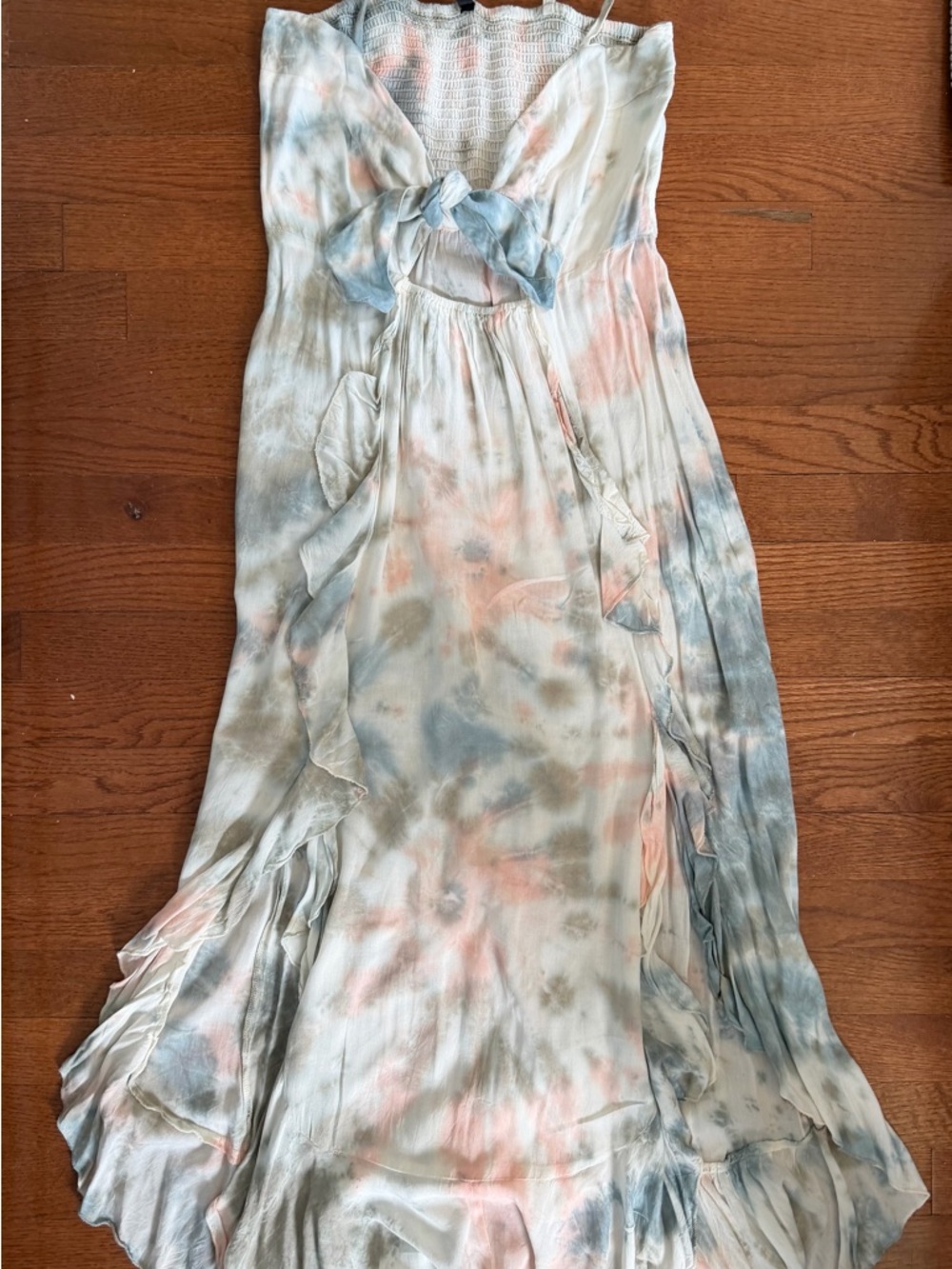 Boho ME Collection Tie-Dye Slip cover up dress resort wear women size M